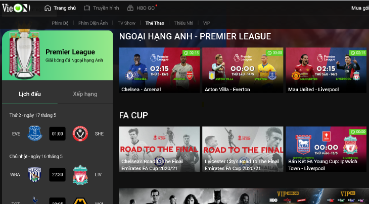 #3. VieON - Kho Nội Dung Bản Quyền Lớn Nhất